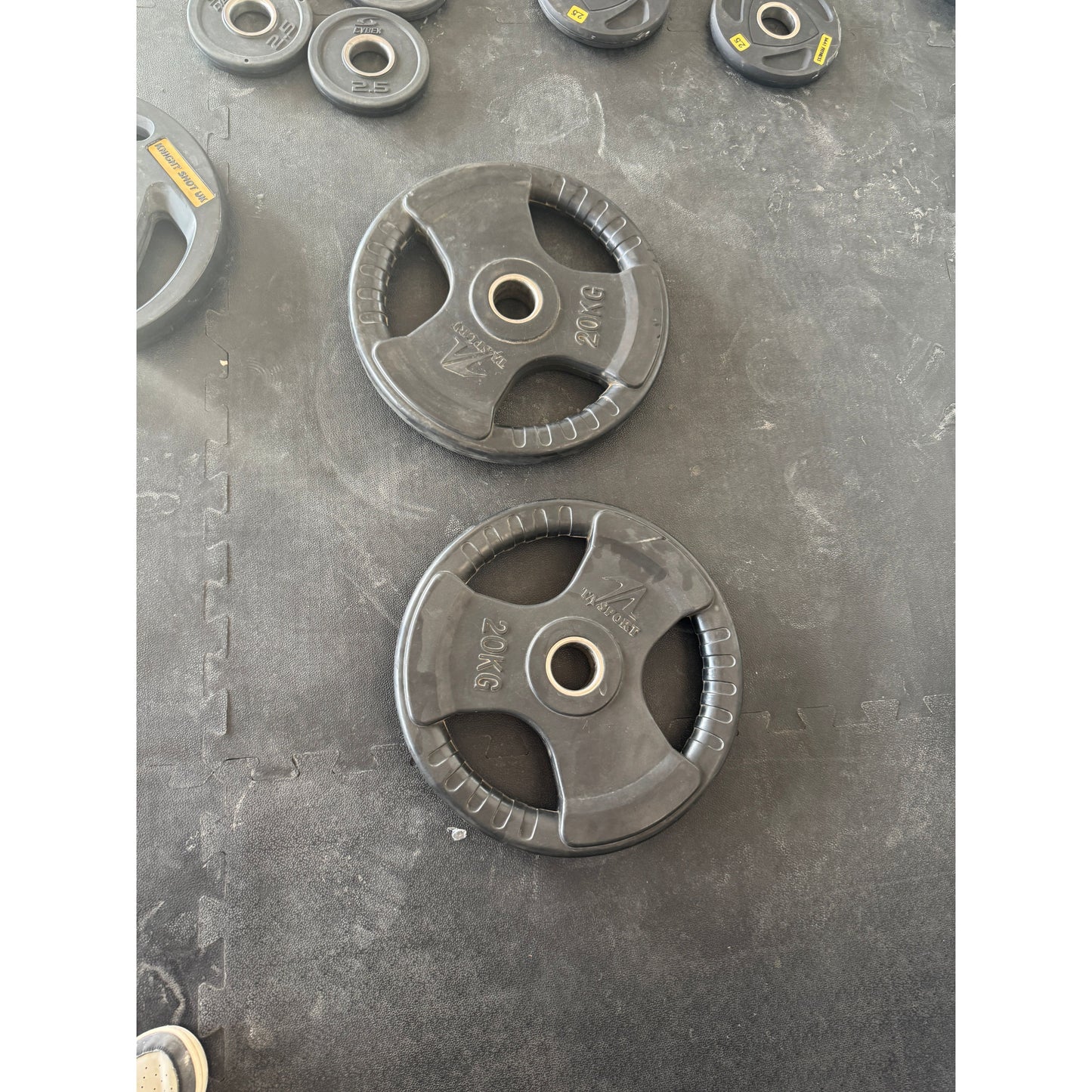 250 KG Olympic Weight Plate Set + Hammer Strength Plate Tree