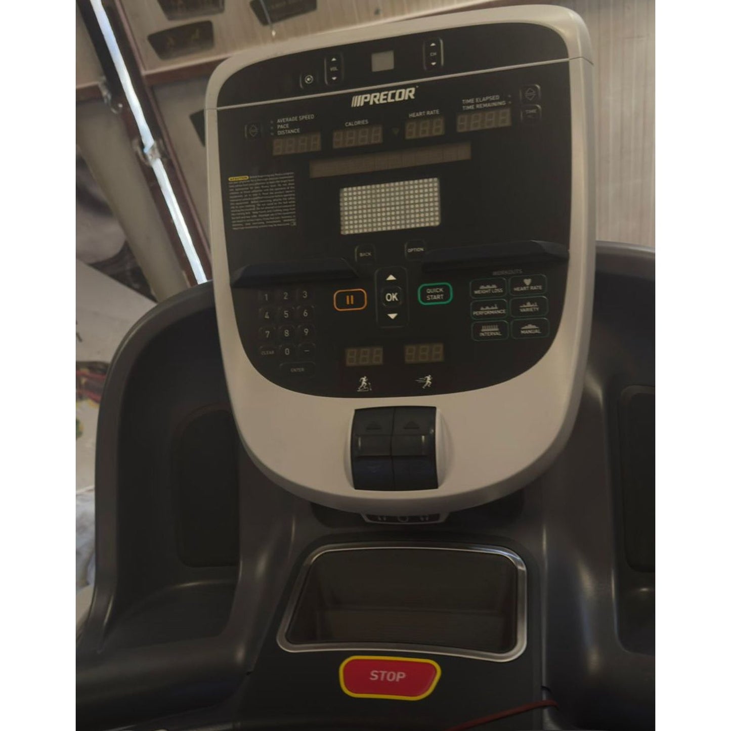 Precor TRM 835 Treadmill – P30 Console