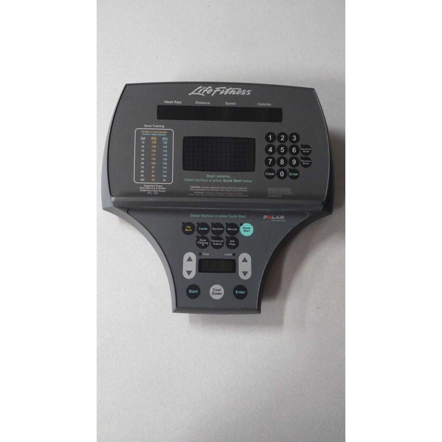 Life Fitness 95 Silverline LED Display Console