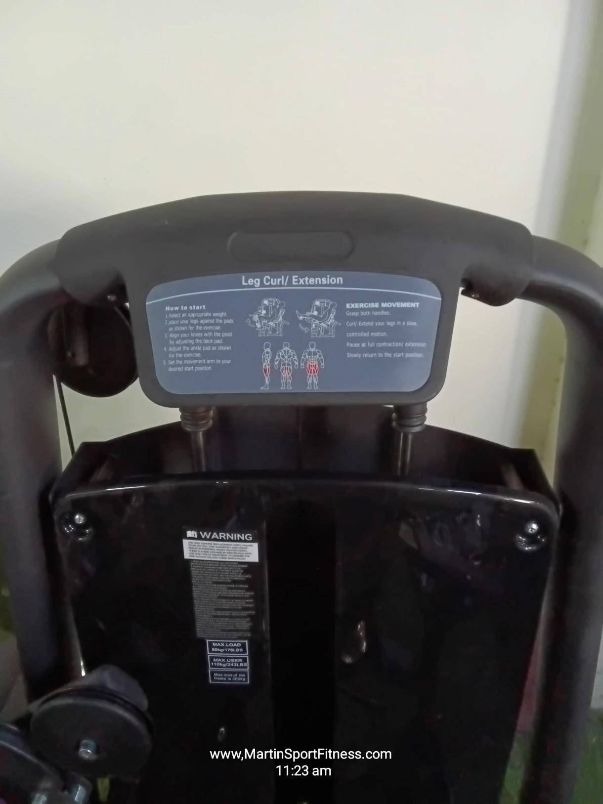 NOGMA Leg Curl / Leg Extension Combo – Brand New | AED 5,000 | Black Frame