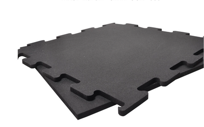 MSE Premium German-Made Floor Gym Mats / Rubber / Floor 10 mm 1000 x 1000 Black