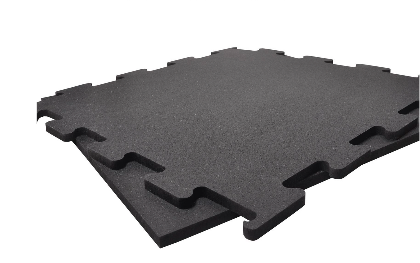 MSE Premium German-Made Floor Gym Mats / Rubber / Floor 20 mm 1000 x 1000 Black