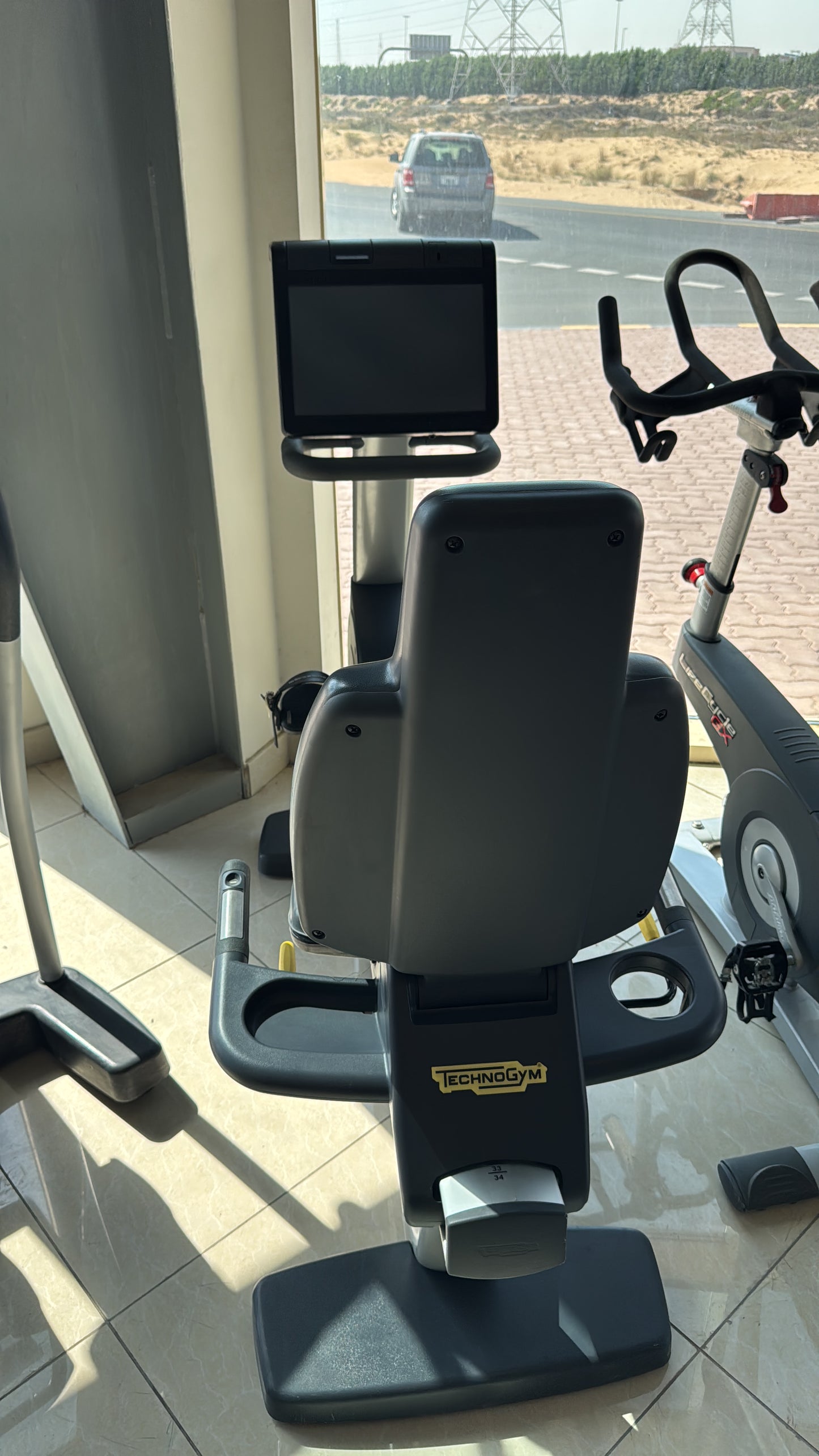 Technogym Recumbent  Bike Black Line