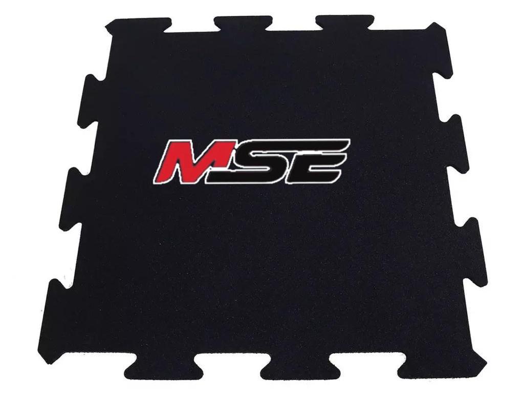 MSE Premium German-Made Floor Gym Mats / Rubber / Floor 10 mm 1000 x 1000 Black