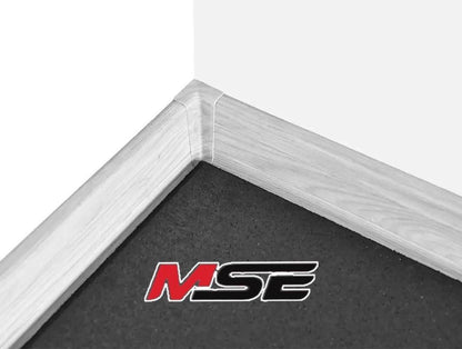 MSE Premium German-Made Floor Gym Mats / Rubber / Floor 10 mm 1000 x 1000 Black